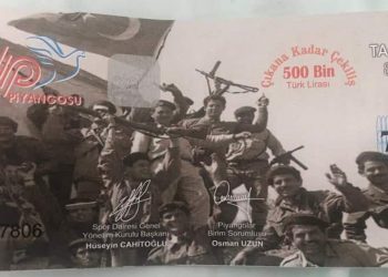 Kuzey Kıbrıs’ta piyango bileti krizi: EOKA’nın fotoğrafını bastılar