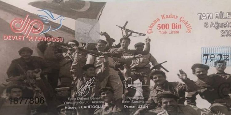 Kuzey Kıbrıs’ta piyango bileti krizi: EOKA’nın fotoğrafını bastılar