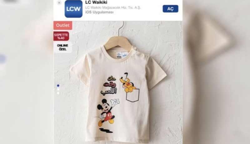 LC Waikiki'nin Arapça tişörtü satıştan çekmesine, tüketicilerden tepki