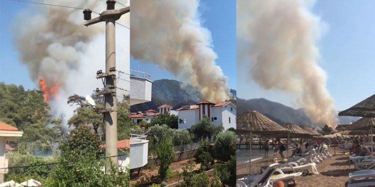Marmaris’teki orman yangını kontrol altına alındı