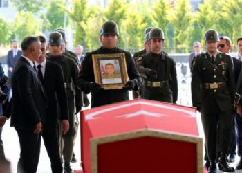 Şehit Sözleşmeli Er Mevlüt Yoğurtcu, Ankara'da son yolculuğuna uğurlandı