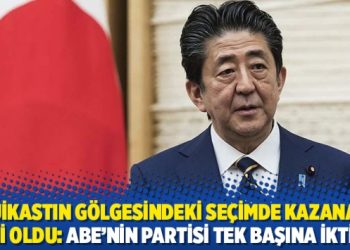 Suikastın g&ouml;lgesindeki se&ccedil;imde kazanan belli oldu: Abe'nin partisi tek başına iktidar