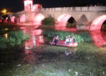 Tunca Köprüsü'nden nehre düşen kişi AFAD ekipleri tarafından kurtarıldı
