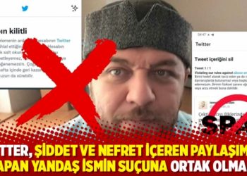 Twitter, şiddet ve nefret i&ccedil;eren paylaşımlar yapan yandaş ismin su&ccedil;una ortak olmadı