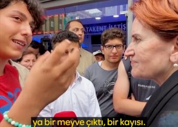 ‘Bu sene kayısı yemedim’ diye pahalılıktan dert yanan gence Akşener küpelerini hediye etti