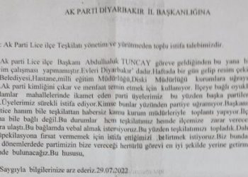 AKP Lice’de deprem: Üyelerimiz sürekli istifa ediyor