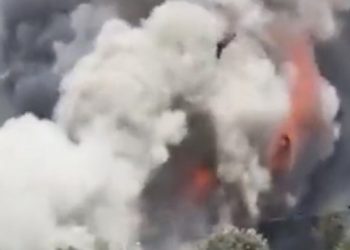 Patlama sonrası yangın: 2 asker yaralı