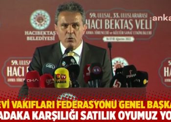 Alevi Vakıfları Federasyonu genel başkanı: Sadaka karşılığı satılık oyumuz yok