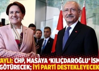 Altaylı: CHP, masaya 'Kılı&ccedil;daroğlu' ismini g&ouml;t&uuml;recek; İYİ Parti destekleyecek