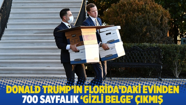 Donald Trump’ın Florida’daki evinden 700 sayfalık ‘gizli belge’ çıkmış