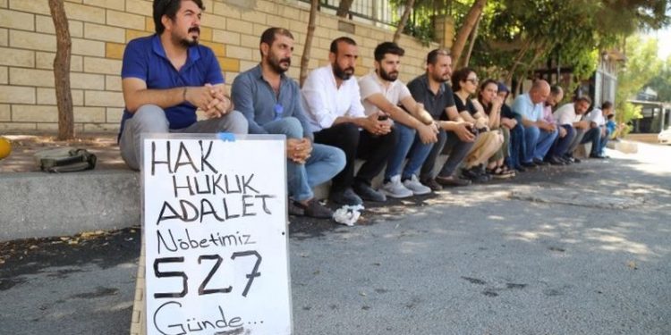 Emine Şenyaşar'ın çağrısı yanıtsız bırakılmadı: Adalet Nöbeti'ne TMMOB da katıldı