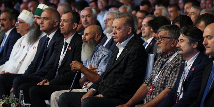 Erdoğan Hacı Bektaş'ta konuştu: Bilindiği gibi bu dergâh, Cumhuriyet ile birlikte kapatılmıştı