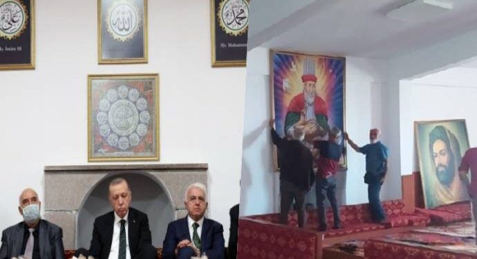 Erdoğan’ın ziyaret ettiği Cemevi yönetiminin ihracı istendi