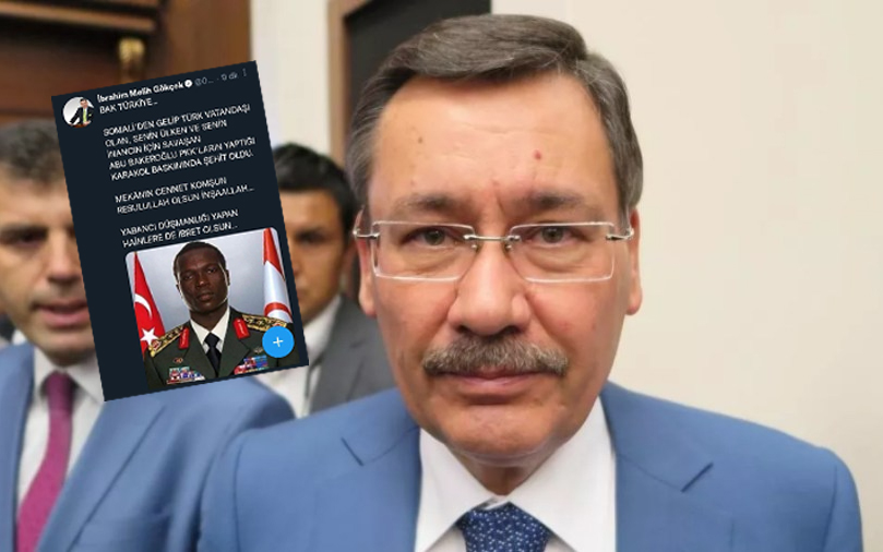 Gökçek, photoshopla general üniforması giydirilmiş Beşiktaş’ın eski golcüsünü ‘şehit’ ilan etti