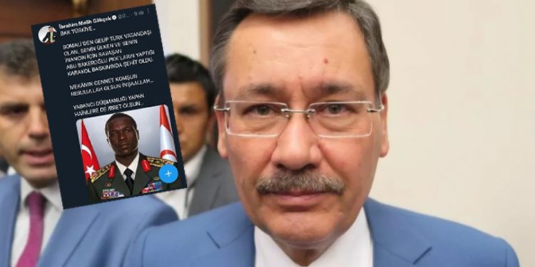 Gökçek, photoshopla general üniforması giydirilmiş Beşiktaş’ın eski golcüsünü ‘şehit’ ilan etti