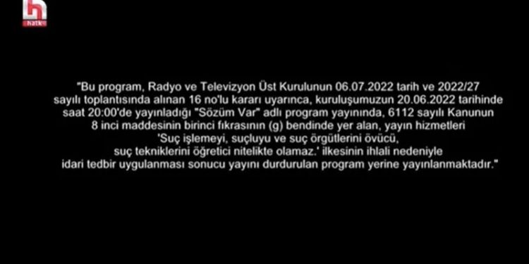 HalkTV'ye yayın durdurma cezası: RTÜK belgeseli yayınlandı