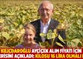 Kılı&ccedil;daroğlu ay&ccedil;i&ccedil;ek alım fiyatı i&ccedil;in &ouml;nerisini a&ccedil;ıkladı: Kilosu 16 lira olmalı ki...