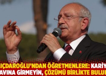 Kılı&ccedil;daroğlu&rsquo;ndan &ouml;ğretmenlere: Kariyer sınavına girmeyin, &ccedil;&ouml;z&uuml;m&uuml; birlikte buluruz