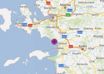 Kuşadası K&ouml;rfezi'nde 3.9 b&uuml;y&uuml;kl&uuml;ğ&uuml;nde deprem