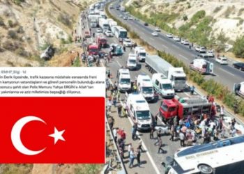 MHP, sadece polis memuru için başsağlığı diledi; tepkiler üzerine ölen 35 kişi için yeni mesaj yayımladı
