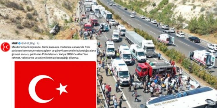 MHP, sadece polis memuru için başsağlığı diledi; tepkiler üzerine ölen 35 kişi için yeni mesaj yayımladı