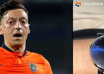 Mesut Özil, Cumhurbaşkanı Erdoğan'ın imzası bulunan kol saatini paylaştı