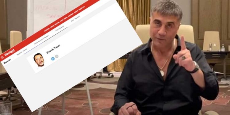 Sedat Peker'in açıklamalarının ardından Burak Taşçı’nın Hürriyet'teki yazıları kaldırıldı