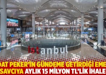 Sedat Peker'in g&uuml;ndeme getirdiği emekli savcıya aylık 15 milyon TL'lik ihale