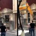 Şişli’deki tarihi bina, iş makineleriyle yıkıldı