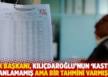 YSK başkanı, Kılı&ccedil;daroğlu&rsquo;nun 'kastını' anlamamış ama bir tahmini varmış!