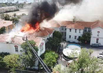 Yanan Balıklı Rum Hastanesi’nin tadilatı yılbaşına kadar bitecek