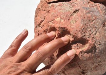 Yanan seramik atölyesinde 8 bin yıllık parmak izi korunmuş olarak bulundu