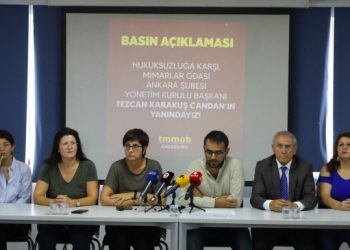 İhraç edilen Mimarlar Odası Başkanı Candan’a destek