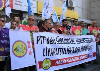 HABER-SEN üyeleri sürgünlere karşı yollarda