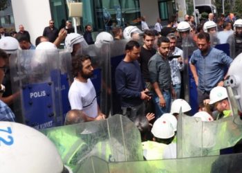 İnşaat işçilerine polis müdahalesi: En az 15 gözaltı