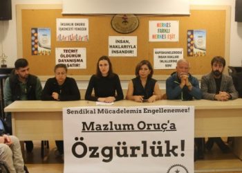 Dev İş-Sen Genel Başkanı Oruç’un tutuklanması protesto edildi