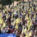 Kobanê’de binler Abdullah Öcalan’ın özgürlüğü için yürüdü