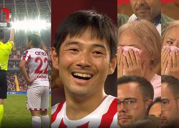 Antalyaspor’lu Nakajima'nın oyuna girer girmez kırmızı kart görmesine ailesinin tepkisi