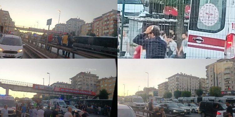 Avcılar'da iki metrobüs kafa kafaya çarpıştı: 42 kişi yaralandı