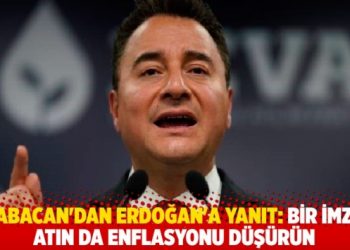 Babacan'dan Erdoğan'a yanıt: Madem keramet imzada, fiyakalı bir imza atın da enflasyonu d&uuml;ş&uuml;r&uuml;n