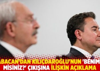 Babacan'dan Kılı&ccedil;daroğlu'nun 'Benimle misiniz?' &ccedil;ıkışına ilişkin a&ccedil;ıklama
