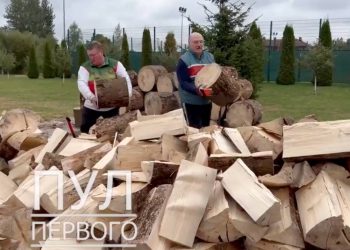 Belarus lideri Lukaşenko, 'Avrupa için' odun kesti: Donarak ölmenize izin vermeyeceğiz