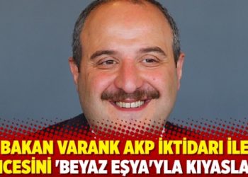 Beyaz eşya satış rakamlarıyla ekonomiyi &ouml;vmeye &ccedil;alışan Varank, alay konusu oldu