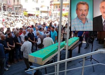 Bir saat arayla ölen iki kardeş yan yana toprağa verildi