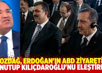 Bozdağ, Erdoğan'ın ABD ziyaretini unutup Kılı&ccedil;daroğlu'nu eleştirdi.