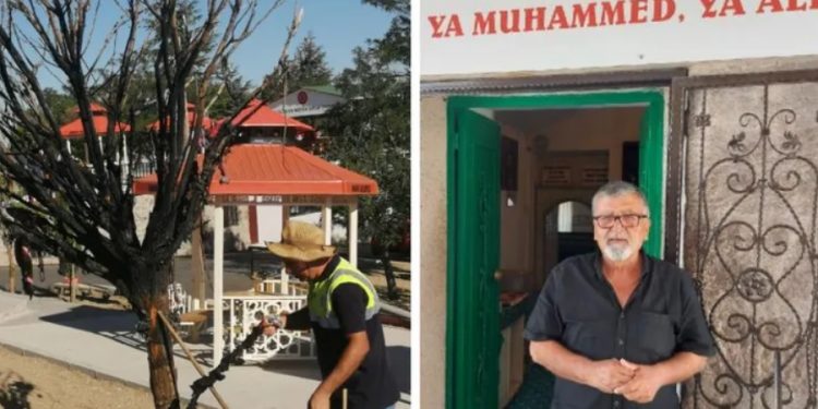 Cemevinin dilek ağacını yakan 2 kişi gözaltına alındı: ‘Canımız sıkıldı yaktık’