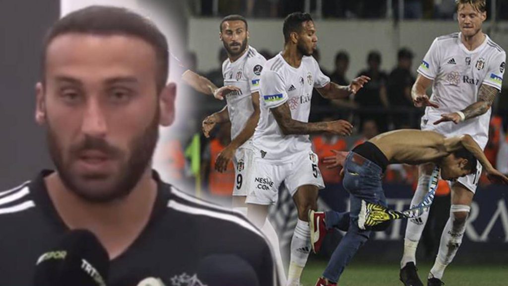 Cenk Tosun’dan uçan tekme ve kırmızı kart tepkisi: Bize vuracaklar ben de izleyeceğim!