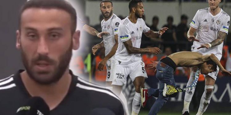 Cenk Tosun’dan uçan tekme ve kırmızı kart tepkisi: Bize vuracaklar ben de izleyeceğim!