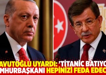 Davutoğlu b&uuml;rokratlara 'Titanic batıyor' diye seslendi: