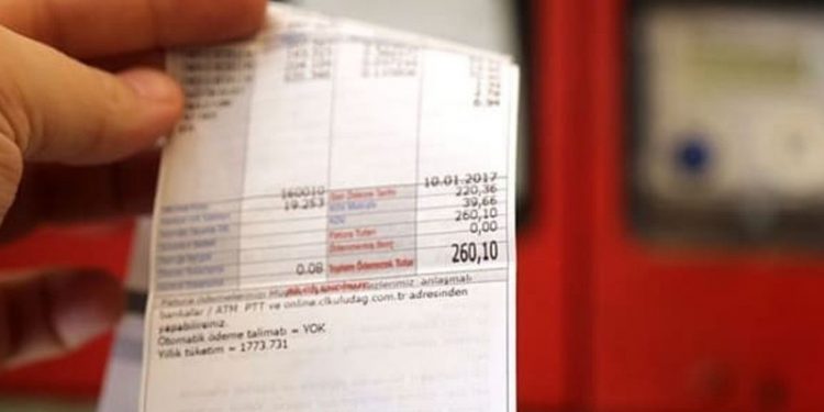 Dokuz ay önceki 500 liralık fatura, doğalgazda 1325, elektrikte 1045 liraya çıktı
